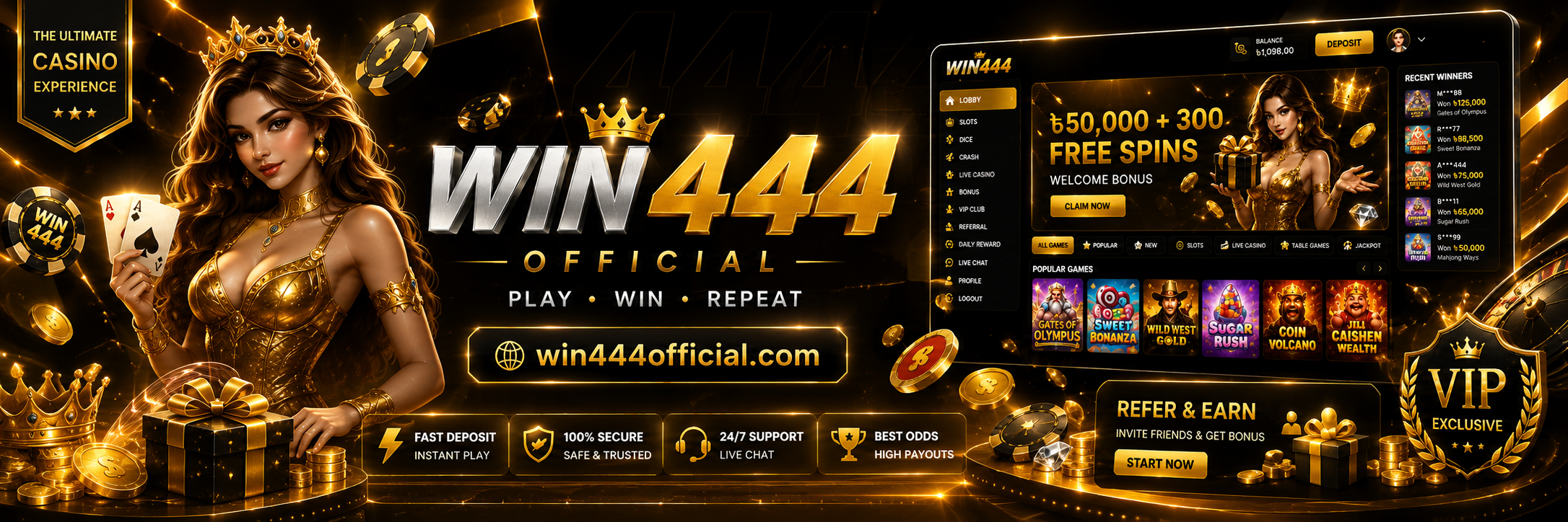 Homepage banner